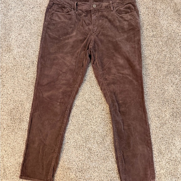 LOFT Pants - LOFT Taupe Corduroy‎ Trousers